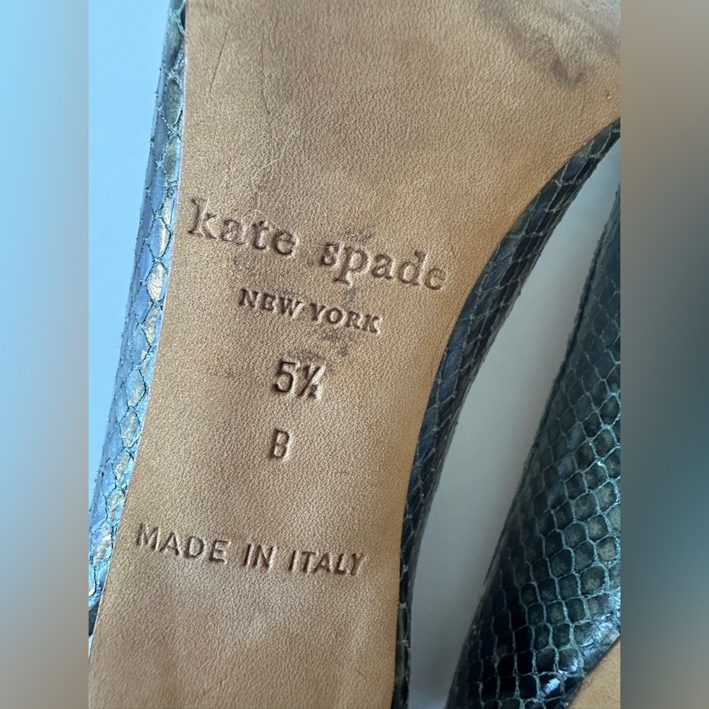 Kate Spade Python Open Toe - Picture 4 of 6
